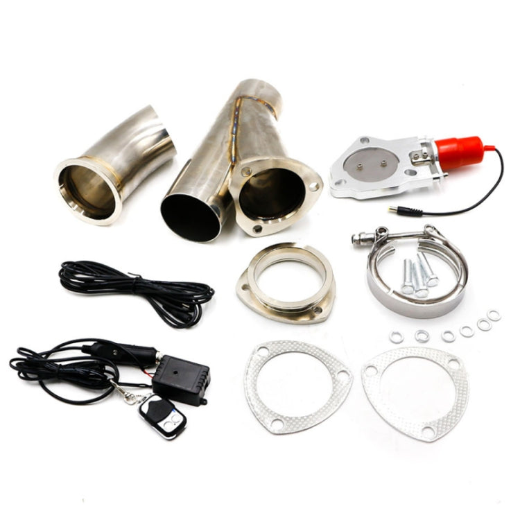 CNSPEED Stainless Steel Car Remote Control Electric Exhaust Valve Pipe Set, Size: 2.5 inch, Size: 2.5 inch CNSPEED Stainless Steel Car Remote Control Electric Exhaust Valve Pipe Set, Size: 2.5 inch, Size: 2.5 inch